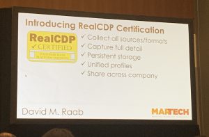 RealCDP certification announced at MarTech conference