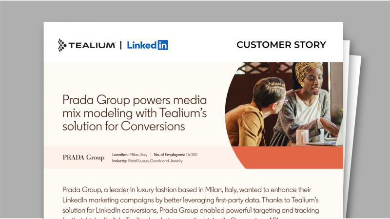 Prada Linkedin Tealium Case Study 800x450