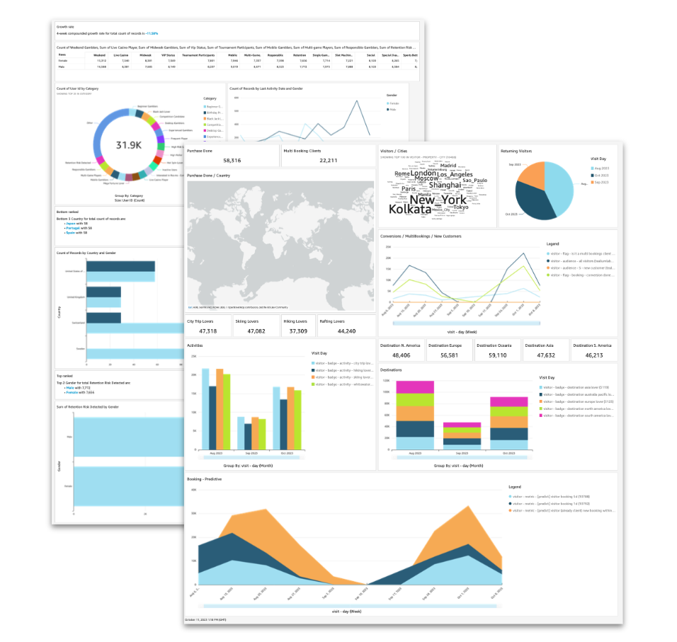 Tealium Insights dashboards and reporting for customer and first party data